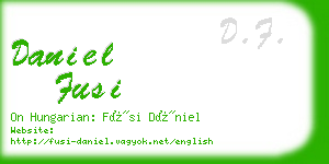 daniel fusi business card